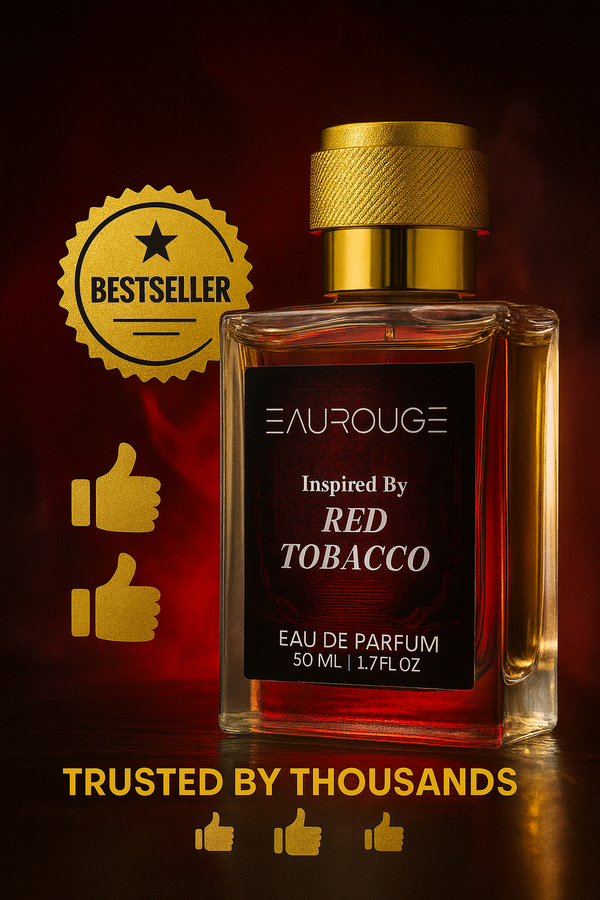 EAUROUGE Intense Red Eau de Parfum – 50 ml | Long-Lasting Tobacco Spice Perfume for Men & Women | Bold & Smoky Luxury Fragrance